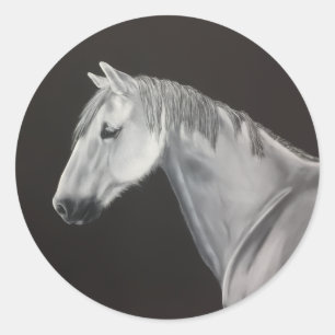 Adesivo de Cavalo Branco