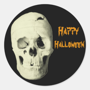 Adesivo de Caveira de Halloween