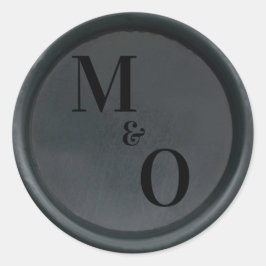 Adesivo de cera de selo de iniciais personalizadas