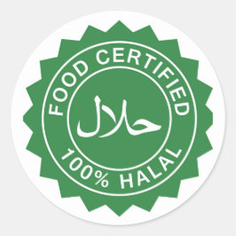 Adesivo de Certificação Halal Islâmica