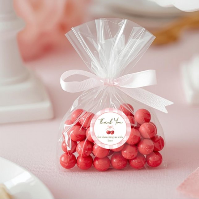 Adesivo de chá de bebê Cherry Sweet (Criador carregado)