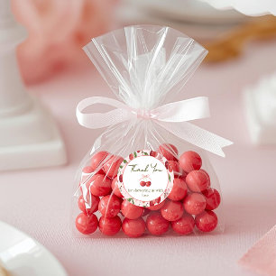Adesivo de chá de bebê Cherry Sweet