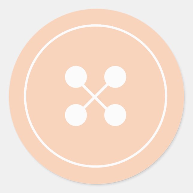 Adesivo de Chá de fraldas do botão laranja (Frente)