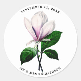 adesivo de chá de panela de casamento magnolia