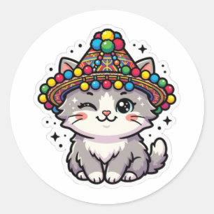 Adesivo de Chapéu Tecido Gato Marroquino Amazigh K