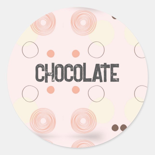 Adesivo de chocolate (Frente)