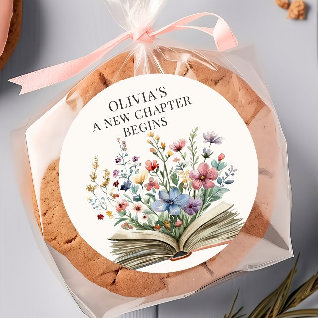 Adesivo de Chuvade Bebê de Livro Novo Capítulo Com (Criador carregado)