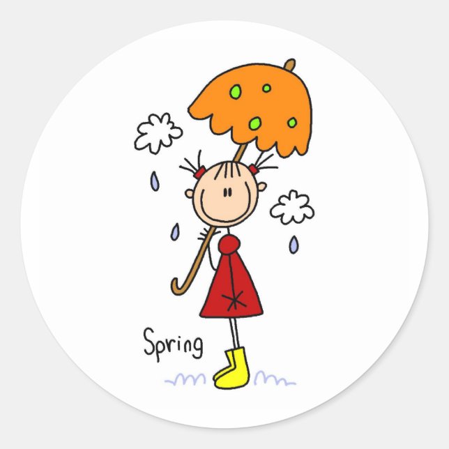 Adesivo de Chuvas de Primavera (Frente)