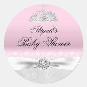 Adesivo de Chuveiro de Bebê Coroa de Princesa Rosa
