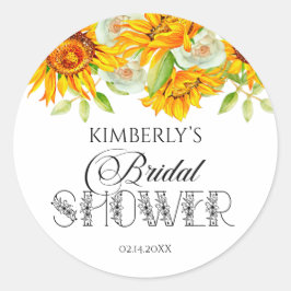 Adesivo de Chuveiro de Noiva Girassol