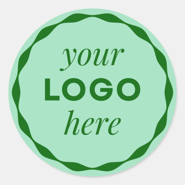 Adesivo de Círculo de Concha com Logotipo Empresar (Frente)