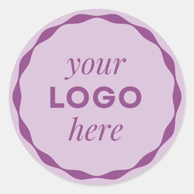 Adesivo de Círculo Ondulado com Logotipo de Empres (Frente)