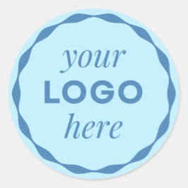 Adesivo de Círculo Recortado com Logotipo de Negóc