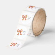 Adesivo de Citação com Laço Floral