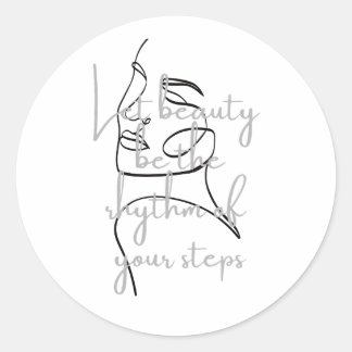 Adesivo de Citação Inspiradora Elegante
