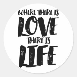 Adesivo de Citação Motivacional de Amor à Vida