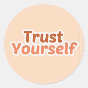 Adesivo de Citação Positiva Confie em Si Mesmo