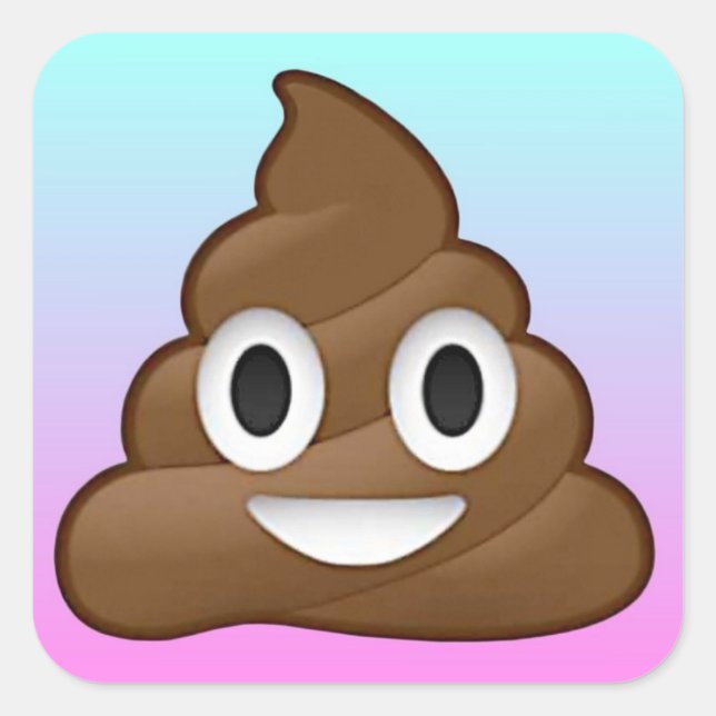 Adesivo de cocô do arco-íris (Frente)