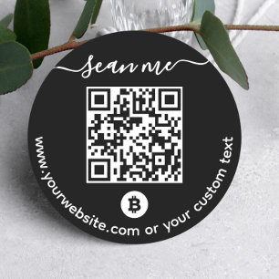 Adesivo de Código QR da Carteira Bitcoin (BTC)