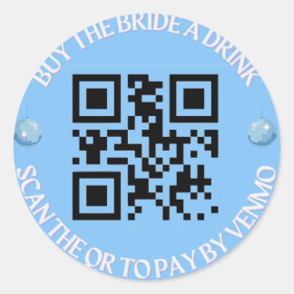 Adesivo de Código QR de Bebida da Noiva Dancing Qu