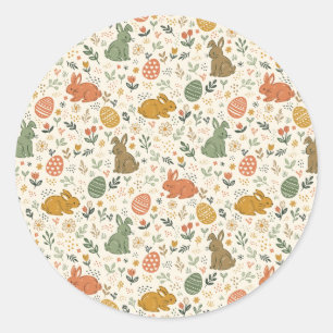 Adesivo de Coelhinhos da Primavera Desenhados à Mã