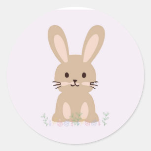 Adesivo de coelho bonito