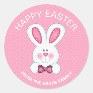 Adesivo de coelho personalizado