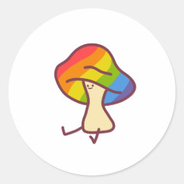 Adesivo de Cogumelo Orgulho Gay