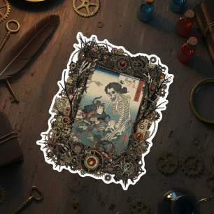 Adesivo de Colagem Gótica Japonesa Vintage
