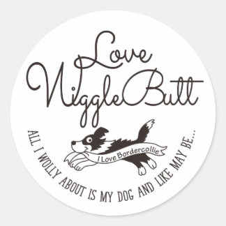 Adesivo de collie de borda