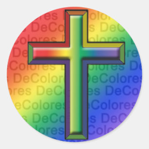 Adesivo De Colores e Cross Sticker