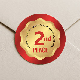 Adesivo de Competição de Medalha de Evento de 2º L