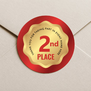 Adesivo de Competição de Medalha de Evento de 2º L