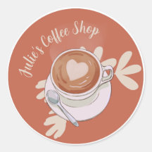 Adesivo de Compro de Café Personalizado
