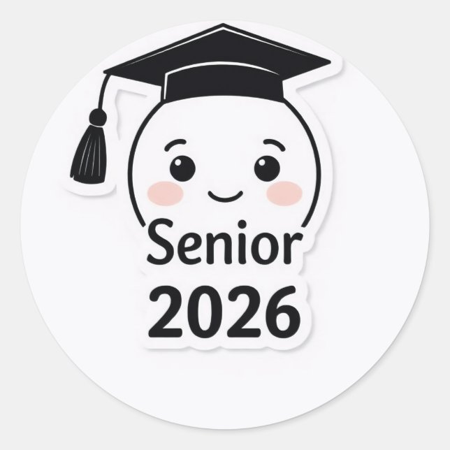 Adesivo de Conclusão de Curso Cute da Turma de 202 (Frente)