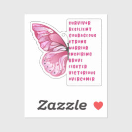 Adesivo de consciência do Cancer da mama em Pinkou