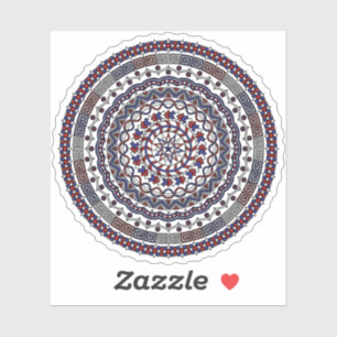 Adesivo de Contorno do Dia de Independência Ligado