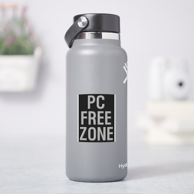 adesivo de contorno preto da Zona Livre PC (HidroFlask)