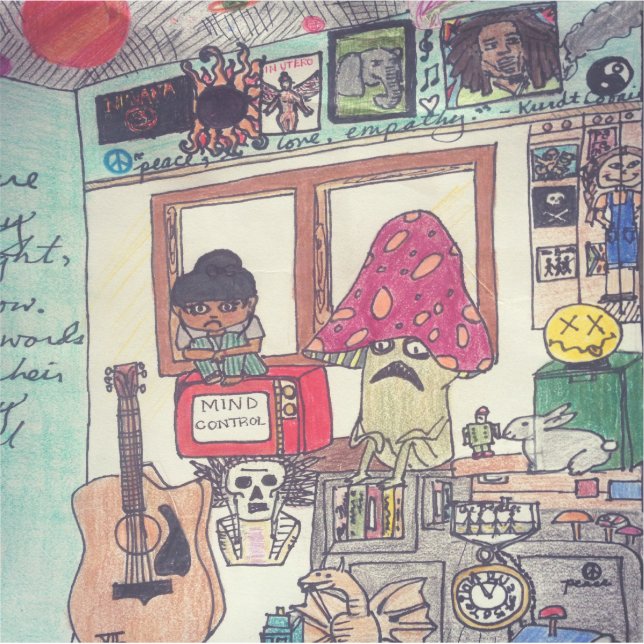 Adesivo de controle da mente de triquete (Frente)