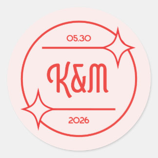 Adesivo de Convite de Casamento Inspirado em Resta