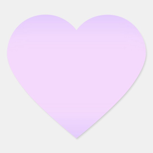 Adesivo de Coração de Lavanda Rosa (Frente)