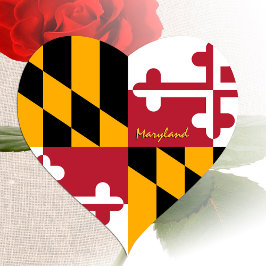 Adesivo de Coração de Maryland, Bandeira Patriótic