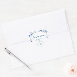 Adesivo de Coração para Lembrancinha de Casamento