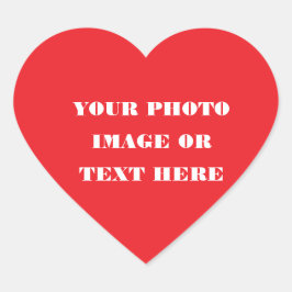 Adesivo de Coração Personalizado - Designs de Nata