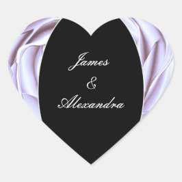 Adesivo de Coração Rosa Metálico Leve