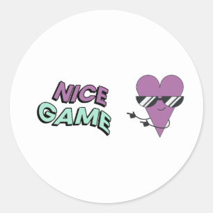 Adesivo de Coração Roxo Legal – Jogo Legal Jogos R