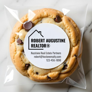 Adesivo de Corretor Masculino, Agente Imobiliário