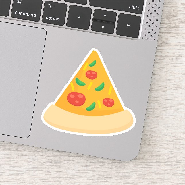 Adesivo de Corte de Pizza de Fast Food (Detalhe)