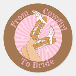 Adesivo de cow girl a noiva festa de despedida de solteira