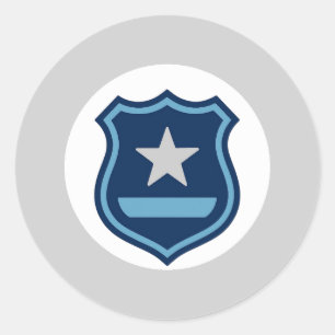 Adesivo de Crachá da Polícia